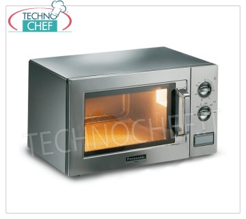 PANASONIC - Horno microondas profesional mod. NE1027, Cámara para Bandejas GN 1/2, Potencia 1000 W, CONTROLES MANUALES Microondas profesional PANASONIC, con MANDOS MANUALES, cámara mm.330x330x200h, apto para bandejas GN 1/2, potencia W 1000, 1 magnetrón de 1000 W, V.230/1, Kw.1,49, peso 18 Kg, dim .mm.510x360x306h