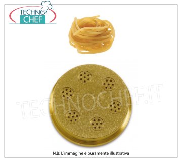 Technochef - Spaghetti Die 1,9 mm Troquel de bronce para espagueti 1,9 mm