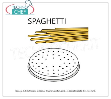 Fimar - SPAGHETTI TRAFILA en ALEACIÓN DE BRONCE-BRONCE Molde de espagueti de aleación de bronce y bronce Ø 2 mm, para modelo MPF8N