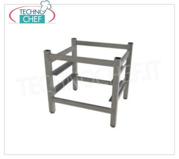 TECHNOCHEF: soporte de base abierta con guías de sujeción de la cesta