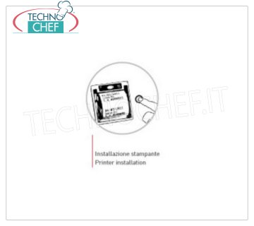 TECHNOCHEF - Impresora de etiquetas, ST mod Impresora de etiquetas para máquinas de embalaje de campana