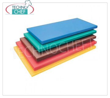 Technochef - TABLAS DE CORTAR DE POLIETILENO DE COLORES 50x30, Espesor 20 mm Tabla de cortar en polietileno alimentario color AMARILLO, dim.mm.500x300x20h