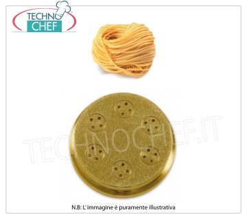 Technochef - Tagliolini muere 3,5 mm Troquel de bronce para Tagliolini 3,5 mm.