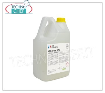 Gel desinfectante alcohólico, 5 lt Depósito de gel desinfectante alcohólico de 5 l, dimensiones 185x110x315h mm