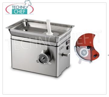 Technochef - PICADORA DE CARNE REFRIGERADA, con BOCCA 32, - mod. TC32NEVADA, profesional, industrial PICADORA DE CARNE REFRIGERADA, con BOCCA 32, RENDIMIENTO 650 Kg / h, marca SIRMAN, versión con preparación para HAMBURGATRICE, V.230 / 1, Kw.1,84, Peso 60 Kg, dim.mm.637x455x447h