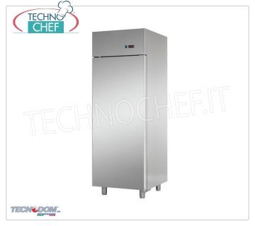 TECNODOM - Armario refrigerador 1 puerta, lt.600, profesional, ventilado, clase D, Mod.AF06EKOMTN. Refrigerador 1 puerta, marca TECNODOM, estructura de acero inoxidable, capacidad lt.600, temperatura de trabajo 0 ° / + 10 ° C, refrigeración ventilada, V.230 / 1, Kw.0,385, Peso 100 Kg, dim.mm .710x700x2030h