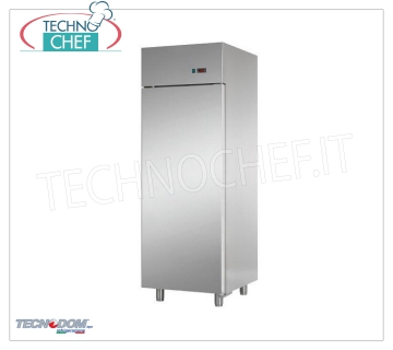 TECNODOM - Mueble Frigorífico 1 Puerta, lt.700, Profesional, Ventilado, Clase D, Mod AF07EKOMTN Armario frigorífico 1 puerta, marca TECNODOM, estructura de acero inoxidable, capacidad 700 litros, temperatura de funcionamiento 0°/+10°C, refrigeración ventilada, Gastro-Norm 2/1, V.230/1, Kw.0,385, Peso 110 Kg, dim.mm.710x800x2030h