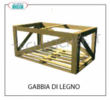 jaula de madera jaula de madera, dimensiones 2100x1000x1100h, para mod. SALINA 80 mm de largo 2000 precio neto por palet + perímetro de la jaula
