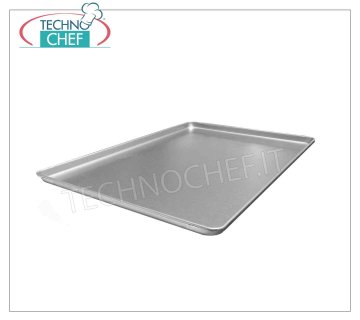 Bandejas de aluminio moldeado en bandeja con borde continuo acampanado Bandeja de horno en ALUMINIO Bandeja moldeada con Borde Continuo Acampanado, GN 1/1, Peso 0,6 kg, dim. cm 32,5x53x1h