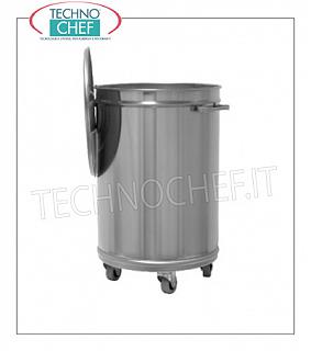 Cubos de basura de acero inoxidable