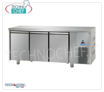 TECNODOM - TAVOLO CONGELANTE/CONGELADOR 3 tamaños, lt.460 CONGELADOR/CONGELADOR DE MESA 3 PUERTAS, marca TECNODOM, capacidad lt.460, temperatura de funcionamiento -18°/-22°C, refrigeración ventilada, Gastro-Norm 1/1, V.230/1, Kw.0,7, Peso 122 Kg, dim.mm.1870x715x850h