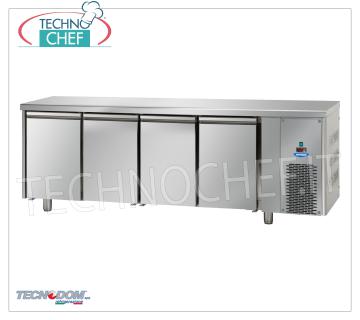 TECNODOM - TAVOLO CONGELANTE/CONGELADOR 4 puertos, lt.630 CONGELADOR/CONGELADOR DE MESA 4 PUERTAS, marca TECNODOM, capacidad lt.630, temperatura de funcionamiento -18°/-22°C, refrigeración ventilada, Gastro-Norm 1/1, V.230/1, Kw.0,728, Peso 147 Kg, dim.mm.2320x715x850h