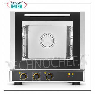 Tecnoeka - HORNO DE CONVECCIÓN Eléctrico con PARRILLA, 4 bandejas 429x345 mm, mod profesional EKF423M HORNO DE CONVENCIÓN ELÉCTRICO Multiuso ventilado con PARRILLA, cámara de cocción para 4 BANDEJAS de 429x345 mm, CONTROLES ELECTROMECÁNICOS, V.230 / 1, Kw.2,6, Peso Kg.36,4, dim.mm externo.590x695x590h