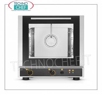 Tecnoeka - HORNO DE CONVECCIÓN Eléctrico con BOTÓN DE VAPOR para 4 Bandejas 429x345 mm, mod. EKF423UD HORNO DE CONVENCIÓN ELÉCTRICO Ventilado con PULSADOR DE VAPOR, cámara de cocción para 4 BANDEJAS de 429x345 mm, CONTROLES ELECTROMECÁNICOS, V.230 / 1, Kw.2.9, Peso 38 Kg, dim.mm externo.590x703x590h