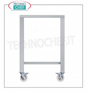 Base de apoyo para hornos de acero inoxidable en las patas inferiores del estante y las ruedas.