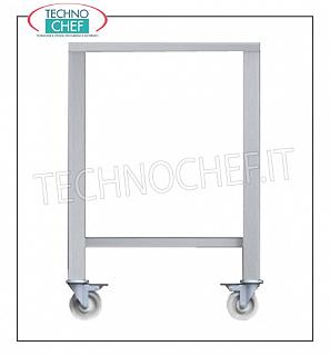 soporte básico para hornos de acero inoxidable soporte básico para acero inoxidable hornos 430 en las piernas con estante inferior y ruedas para Mod: TK-EKF423; TK-EKF443; TK-EKF523, Kg.25,80 peso, dim.mm.626x646x833h