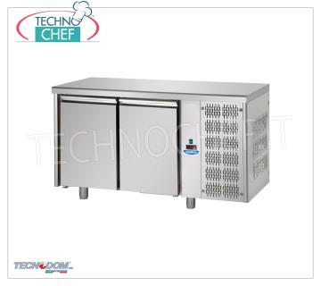 Mesa refrigerada 2 PUERTAS, capacidad lt.440, PASTELERÍA, marca TECNODOM MESA REFRIGERADA 2 PUERTAS, marca TECNODOM, capacidad lt.440, PASTELERÍA, temperatura de funcionamiento 0°/+10°C, Bandejas Pastelería 600x400 mm, V.230/1, Kw.0,495, Peso 88 Kg, dim.mm 1600x800x850h