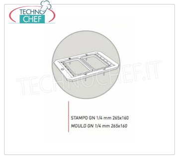TECHNOCHEF - Molde anticoradal de aluminio, Mod.GN1 / 4