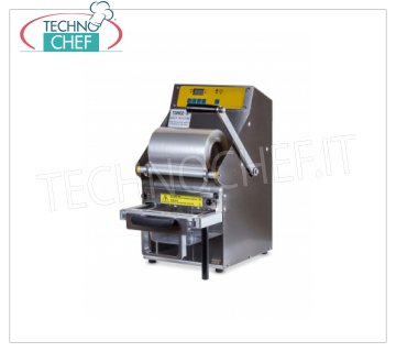 TECHNOCHEF - Termoselladora Manual de Palanca para Bandejas, Mod.TSM102-R