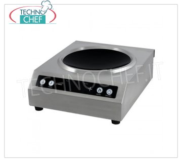 TECHNOCHEF - PLACA DE INDUCCIÓN para WOK, Ø 260 mm, Mod.TT350TOUCHWOK