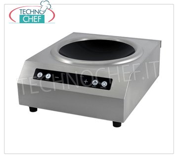TECHNOCHEF - PLACA DE INDUCCIÓN para WOK, Ø 300 mm, Mod.TT500WTOUCHWOK