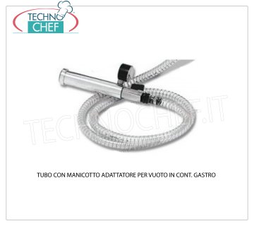 Tubo con manguito adaptador en recipientes gastro