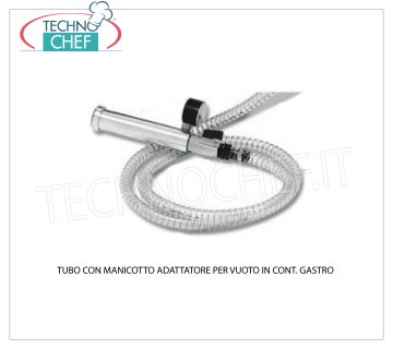 Tubo con manguito adaptador en recipientes gastro Tubo con manguito adaptador en recipientes gastro