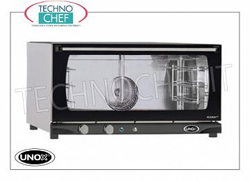 UNOX - Horno eléctrico de convección con humidificador, mod. XFT183 ELENA, 3 bandejas de 60x40 cm HORNO ELÉCTRICO DE CONVENCIÓN Línea UNOX-MISS, para GASTRONOMÍA y PASTELERÍA, capacidad 3 BANDEJAS de mm.600x400, versión con MANDOS MANUALES y HUMIDIFICADOR, V.230 / 1, Kw.3,2, Peso 40 Kg, dim.mm. 800x774x429h