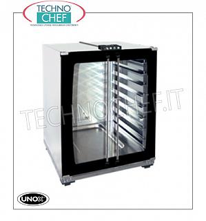 UNOX - Armario de pruebas para hornos capacidad 8 bandejas 460x330 mm ESTUFA para HORNOS Mod. XFT130 - XFT133 - XFT110 - XFT113 - XFT023 - XFT013, versión con CONTROLES MANUALES, 2 Puertas de Vidrio, capacidad 8 BANDEJAS de mm 460x330, V.230/1, Kw 1,2, Dimensiones externas, mm 600x657x757H