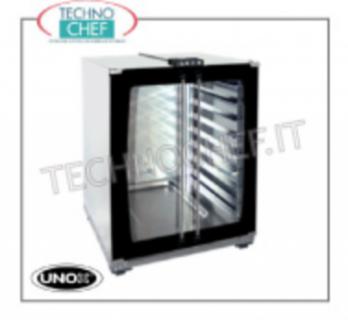UNOX - Armario de pruebas para hornos capacidad 8 bandejas de mm 460x330, MANDOS MANUALES ESTUFA para HORNOS Mod. XFT130 - XFT133 - XFT110 - XFT113 - XFT023 - XFT013, versión con CONTROLES MANUALES, 2 Puertas de Vidrio, capacidad 8 BANDEJAS de 460x330 mm, V.230/1, Kw 1,2, Dimensiones Externas, mm 230 / 1, Kw 1,2, Dimensiones externas, mm 600x657x757H