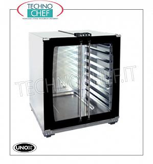 UNOX - Armario de fermentación para hornos, mod. XLT193, capacidad 8 bandejas de mm 600x400, ESTUFA para HORNOS Mod. XFT190 - XFT193 - XFT180 - XFTT183 - XFT043, versión con MANDOS MANUALES, 2 Puertas de Cristal, capacidad 8 BANDEJAS de mm 600x400, V.230/1, Kw 1,2, Peso 37 Kg, dim.mm 800x713x757h