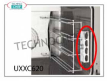 Kit de ADAPTACIÓN DE SOPORTE LATERAL Kit para ADAPTAR SOPORTES LATERALES desde mm. 460x330 con GN 2/3