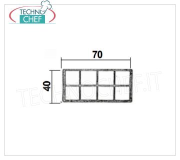 Vespaio plástico aireado perfilados, sección de 70x40 mm (16 mt)