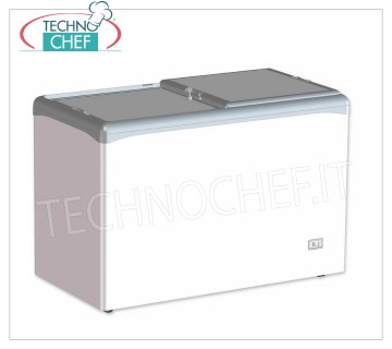 Technochef: congelador de pozo, puertas ciegas, lt.284, estático, temperatura -25 ° / -18 ° C, mod.VIC330CCS Congelador de pozo horizontal, 2 puertas correderas ciegas, capacidad lt.284, temperatura -25 ° / -18 ° C, refrigeración estática, Gas R290, V.230 / 1, Kw / 24h.1,23, Peso 60 Kg, tenue .mm.1252x651x865h