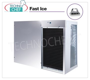 MÁQUINA DE HIELO FAST ICE con CUBOS VERTICALES de 770 Kg / 24 horas, sin DEPÓSITO, Mod.VM1700 Fabricadora de hielo FAST ICE con cubitos verticales, rendimiento máximo 770 Kg / 24h, para combinar con contenedor para almacenamiento de hielo, enfriamiento por aire, V.400 / 3 + N, Kw 4.3, Peso 186 Kg, dim.mm.1250x645x950h