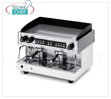 WEGA - Cafeteras Espresso 2 grupos, Profesional para Bares, Línea ORION GOLD, Mod EVD20G Cafetera Expresso Profesional 2 Grupos para Barras, Automática, Línea Orion Gold, Marca WEGA, dosificación volumétrica de café, Caldera 12 lts., 2 lanzas de vapor, Agua Caliente, V.230/3-400/3+N, Kw.3, 6/3,9, Peso 84 Kg, dim.mm.720x545x515h