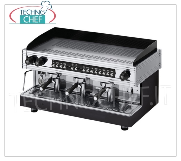 WEGA - Cafeteras Espresso 3 Grupos, Profesional para Bares, Automática, Orion Gold Line, Mod. EVD30G Cafetera Expresso Profesional para Bares, Automática con 3 grupos, Marca WEGA, dosificación volumétrica de café, Caldera 17 lt, 2 lanzas de vapor, Agua Caliente, V.230/3-400/3+N, Kw.5,3 /5, 8,Peso 104 Kg,dim.mm.960x545x515h