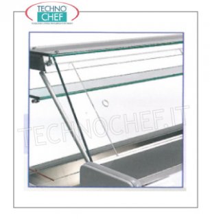 Cierre lateral del operador con puertas corredizas de plexiglás